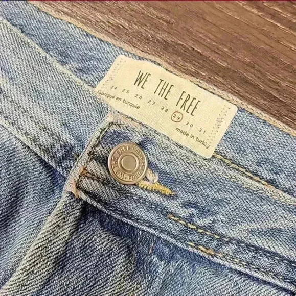 ❤️ FREE PEOPLE MAGGIE STRAIGHT LEG BUTTON FLY JEANS, 8 (29) - Picture 7 of 8